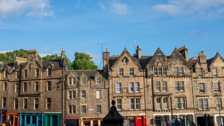 Row of houses Edinburgh